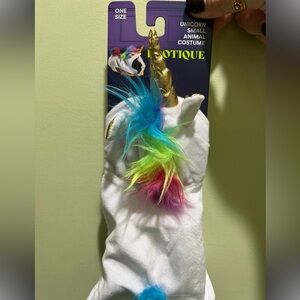 Unicorn costume for small animal SIZE XS NWT